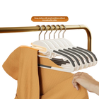 10 Piezas de Percha Multifuncional Antideslizante para Ropa Húmeda y Seca - Negro/Naranja/Gris