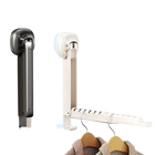 1PCS No-drill Installation Folding Clothes Drying Rack Wall Mounted Retractable Suction Cup Clothes Hanger