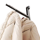 2 Piezas Tendedero de Ropa Plegable Sin Perforación Montaje en Pared Retráctil con Ventosas Antideslizante