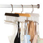 2 Piezas/Colgador de Ropa de Madera Sólida con Forma Ondulada Multifuncional para Hogar, Gancho para Colgar, Solución de Almacenamiento