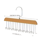 2 Piezas/Colgador de Ropa de Madera Sólida con Forma Ondulada Multifuncional para Hogar, Gancho para Colgar, Solución de Almacenamiento