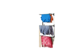 ARISE SHOP Tendedero de Ropa Plegable para Puerta, Metal/Plástico, 3 Niveles, 12 Varillas, 6.5m de Espacio de Secado, Diseño Plegable, Fácil Montaje,
