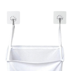Cesta de ropa sucia plegable montada en pared con almacenamiento