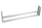Cofan - Tendedero de Pared Extensible de Aluminio, Plegable con 6 Barras, 80 x 45.5 cm