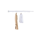 Colgador de Ropa de Pared 3 Pliegues con Anillo Giratorio, Blanco, Ahorro de Espacio, Resistente, Múltiples Ganchos