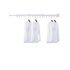 Colgador de Ropa de Pared 3 Pliegues con Anillo Giratorio, Blanco, Ahorro de Espacio, Resistente, Múltiples Ganchos