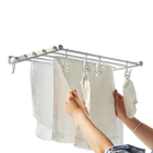 Colgador de Ropa Plegable de Pared Retráctil - Secador de Aluminio para Interior y Exterior