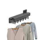 Colgador de Ropa Plegable Retráctil - Tendedero de Aluminio para Interior y Exterior WB3027