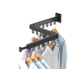 Colgador de Ropa Plegable Retráctil - Tendedero de Aluminio para Interior y Exterior WB3027