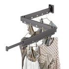 Colgador de Ropa Plegable Retráctil - Tendedero de Aluminio para Interior y Exterior WB3027