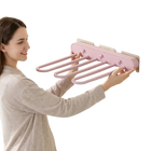 Colgador para Secadora Sin Perforación Multifuncional Plegable para Balcón con Múltiples Pinzas