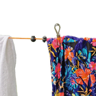 Cuerda de Ropa Retráctil Portátil de 10m, Antideslizante y Antiviento para Viajes, Camping y Hotel