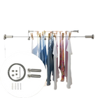 Cuerda de Secado Retráctil de Acero Inoxidable 304 para Balcón - Diseño Sin Perforaciones