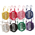 Cuerda de Tendedero Portátil para Exterior y Viaje, Elástica y Antiviento con 12 Pinzas Coloridas