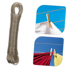 Cuerda para Tender Ropa 20m - Cable de Acero Antiviento para Jardín y Camping