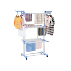 Emipro - Tendedero plegable de 4 niveles, alta resistencia, acero inoxidable, 77x44x160 cm, ideal para secado eficiente y ahorro de espacio, fácil mon