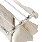 Estante Multigarra para Secar Calcetines y Ropa, Perchero de Pared Plegable sin Perforaciones, Organizador de Toallas