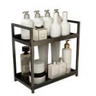 Estante Organizador Doble de Escritorio, Tendedero de Ropa para Cocina y Baño, Estante para Perfumes y Cosméticos para Tocador