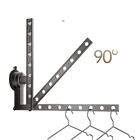 Estante para Secar Ropa con Ventosa, Plegable, con Ganchos, Colgador de Pared, Interior/Exterior