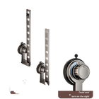 Estante para Secar Ropa con Ventosa, Plegable, con Ganchos, Colgador de Pared, Interior/Exterior