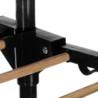Folding clothesline - Tienda Eurasia vertical drying rack with wheels, 3 height levels, made of durable metal, dimensions 80-140x57x165 cm, space-savi