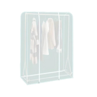 Funda Impermeable Universal para Tendedero de Ropa de Suelo con Cremallera