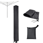 Funda Protectora Impermeable y Antiviento de Tela Oxford 600D para Tendederos de Ropa Exterior con Cierre de Cordón