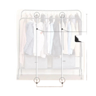 Funda Protectora para Tendedero de Ropa de Pie - Gran Capacidad, Cubierta Organizadora para Almacenamiento