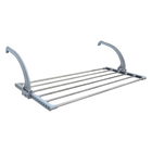 GREATOYAR Tendedero Plegable 58x32cm, Estante Ajustable de Acero Inoxidable para Radiador, Balcón o Baño, Diseño Compacto para Secar Toallas y Ropa, A