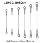 Juego de 10 Cuerdas de Acero Inoxidable de 1.5 mm con Ojales, Lanyard de Seguridad para Tendedero de Ropa