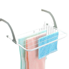 Juego de Cuerda para Tender Ropa, Tendedero Portátil Plegable para Barandillas de Balcón, Alféizar de Ventana, Tendedero Retráctil para Balcón, Perche