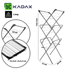 KADAX Tendedero de Ropa Vertical Estrecho Plegable para Balcón