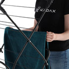 KADAX Tendedero de Ropa Vertical Estrecho Plegable para Balcón