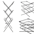 KADAX Tendedero de Ropa Vertical Estrecho Plegable para Balcón