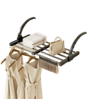 Nuevo tendedero de ropa plegable y extensible para radiador, secador de zapatos y toallas de acero inoxidable para balcón