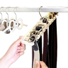 Organizador Multifuncional de Corbatas y Cinturones, Perchero para Bufandas, Tendedero de Ropa Plegable