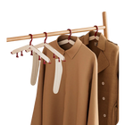 Percha de Ropa Plegable 5/10 Piezas con Pinzas sin Marcas para Secar Ropa y Calcetines, Ideal para Viajes y Hoteles