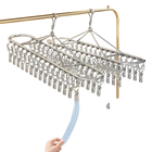 Percha para Secar Ropa de Acero Inoxidable con 20 Pinzas