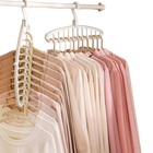 Percha Plegable Multiorificio Antideslizante Organizador de Ropa Ahorrador de Espacio para Armario