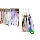 Percha Plegable Multiorificio Antideslizante Organizador de Ropa Ahorrador de Espacio para Armario