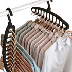 Percha Plegable Multiorificio Antideslizante Organizador de Ropa Ahorrador de Espacio para Armario
