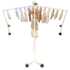 Perchero de Secado con Ventosa Resistente, 100kg, Plegable de Acero Inoxidable para Pared de Vidrio o Cerámica