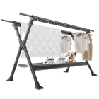 Perchero de Secado de Suelo a Techo Plegable de Aleación de Aluminio