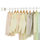 Pértiga Telescópica para Cortinas y Tendedero de Ropa Multifuncional - Sin Perforación