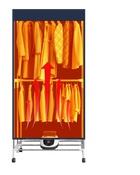 Secador de Ropa Eléctrico Portátil 220V-1500W con Temporizador, Calefactor para Ropa