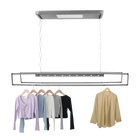 Secadora de Ropa Eléctrica de Techo con Luz y Control Remoto - Aluminio y Acero