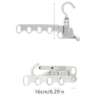 Set de 2 Colgadores Plegables de 5 Ganchos, Ergonómico y Ahorrador de Espacio para Viaje, Hotel, Dormitorio, Hogar