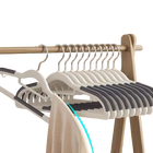 Set de 30 Ganchos Antideslizantes para Ropa, Sólidos y Duraderos, con Gancho Giratorio, Organizadores de Ropa para Baño y Dormitorio