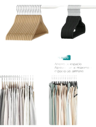 SONGMICS Pack de 30 Perchas de Terciopelo, Antideslizantes, Muescas para Hombros, Barra para Pantalones, Gancho Giratorio 360°, Ahorro de Espacio, 0,6