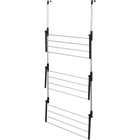 STARLEY Tendedero de Ropa para Puerta, Plegable con 12 Barras, 3 Niveles, 6.5m, Metal/Plástico, Hasta 5kg